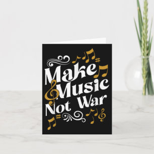 Gitarre und Drummer Jazz Band machen Musik nicht K Karte