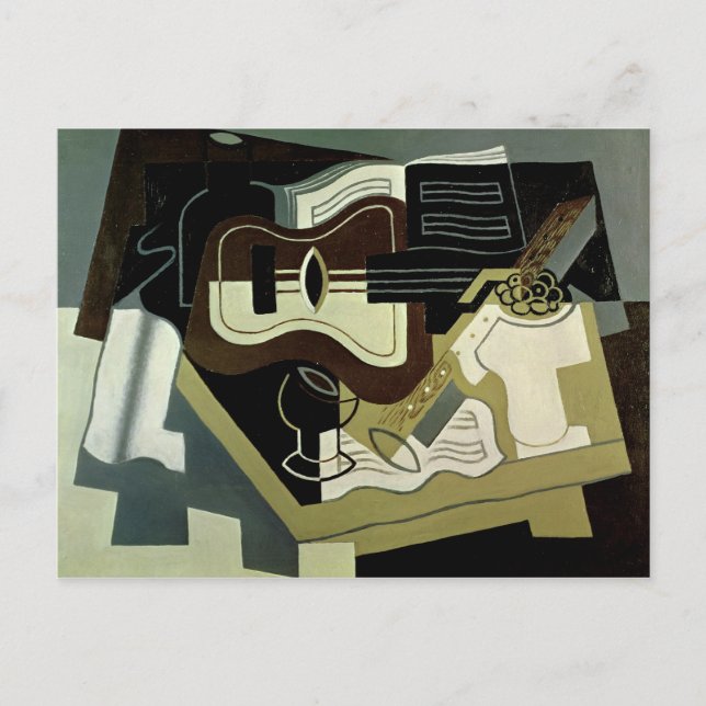 Gitarre und Klarinette, 1920 Postkarte (Vorderseite)