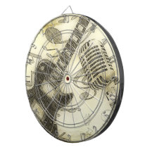 Gitarre und Mikrofon-Dart-Board