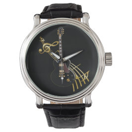 Gitarre und Musikkernüberwachung Armbanduhr