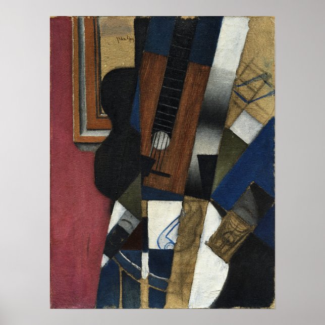 Gitarre und Rohr Poster (Vorne)