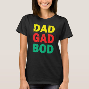 Gitarre Vater Abbildung Vater Bod Day Dadgadbod Gu T-Shirt
