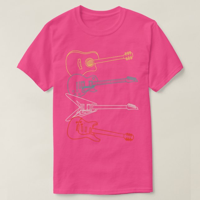 Gitarre Vintag 1 T-Shirt (Design vorne)
