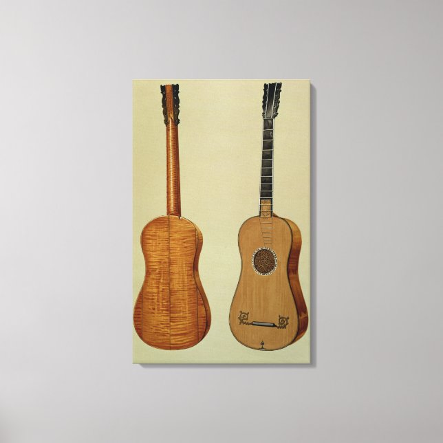 Gitarre von Antonio Stradivarius (c.1644-1737), Leinwanddruck (Vorderseite)