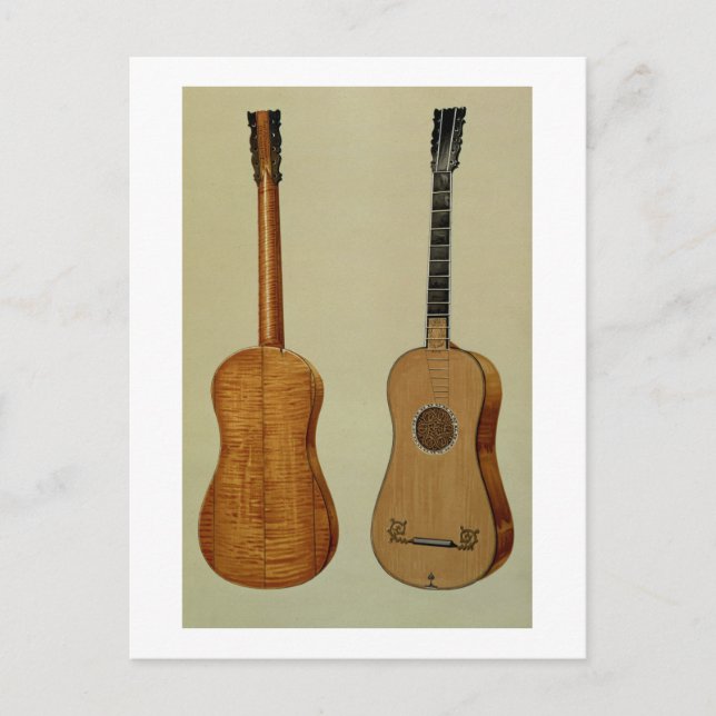 Gitarre von Antonio Stradivarius (c.1644-1737), Postkarte (Vorderseite)