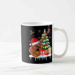 Gitarre Weihnachtsmann Hut Weihnachten Musiker Git Kaffeetasse