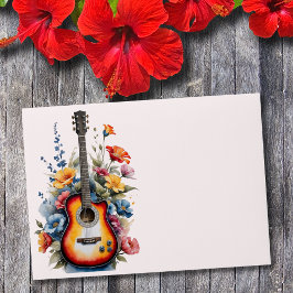 Gitarre Wildblume Musical Country Spring Wedding