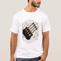 Gitarre zur Shirt-Design-Vektorgrafik
