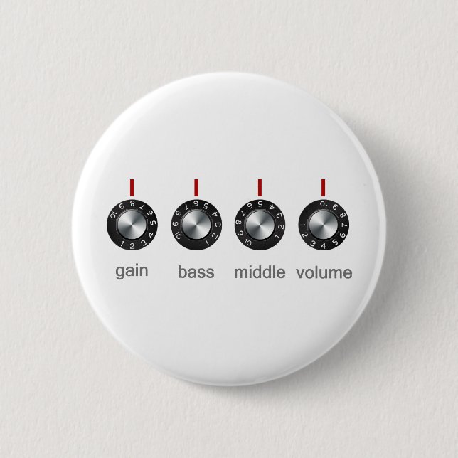 Gitarren-Ampere-Griffe Button (Vorderseite)