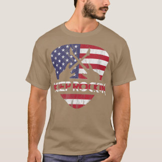Gitarren auf einem PickKeep Rocking USA 1558 T-Shirt