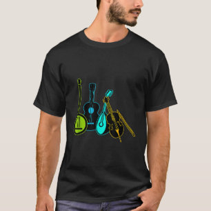 Gitarren Banjos Fiddle Mandoline 1 T-Shirt