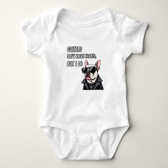 Gitarren brechen nicht die Herzen, aber ich tue es Baby Strampler (Vorderseite)
