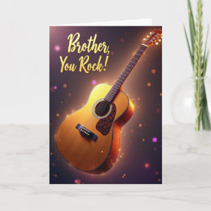 Gitarren-Bruder Du Rockst Karte