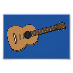 Gitarren-Cartoon Fotodruck