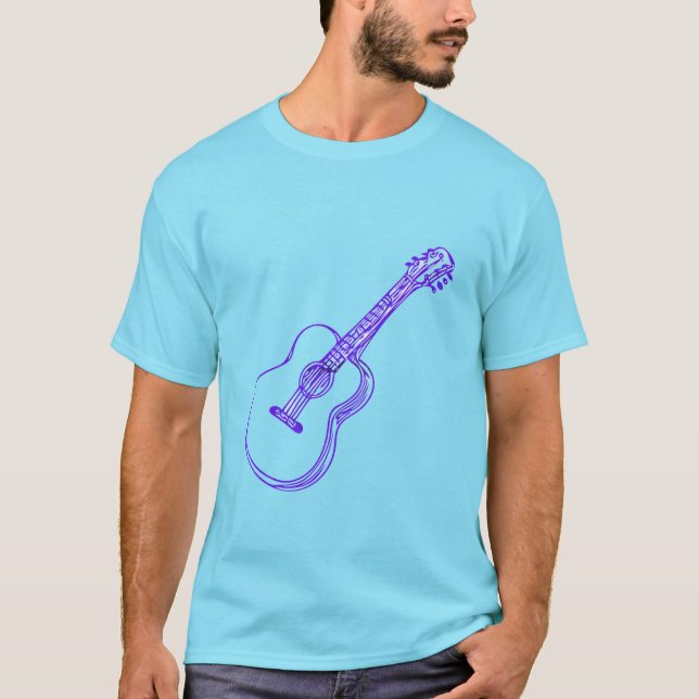 Gitarren-Design  T-Shirt (Vorderseite)