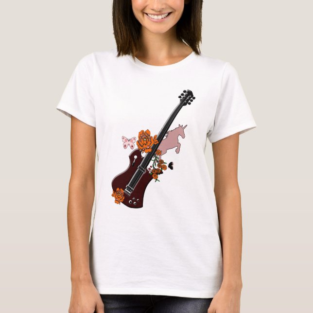 Gitarren-Einhorn T-Shirt (Vorderseite)