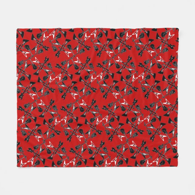 Gitarren-Fleece-Decke Fleecedecke (Vorderseite (Horizontal))