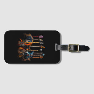 Gitarren für Gitarristen Geschenk Gepäckanhänger