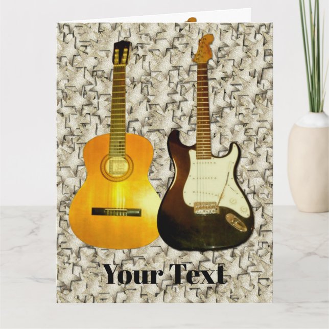 Gitarren für Musikliebhaber Karte (Vorderseite)