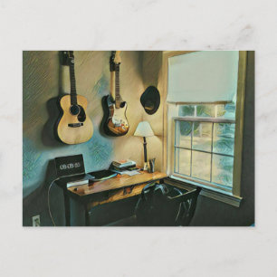 Gitarren-Geschenke für Freundin Postkarte