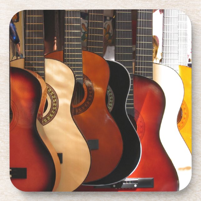 Gitarren Getränkeuntersetzer (Vorderseite)