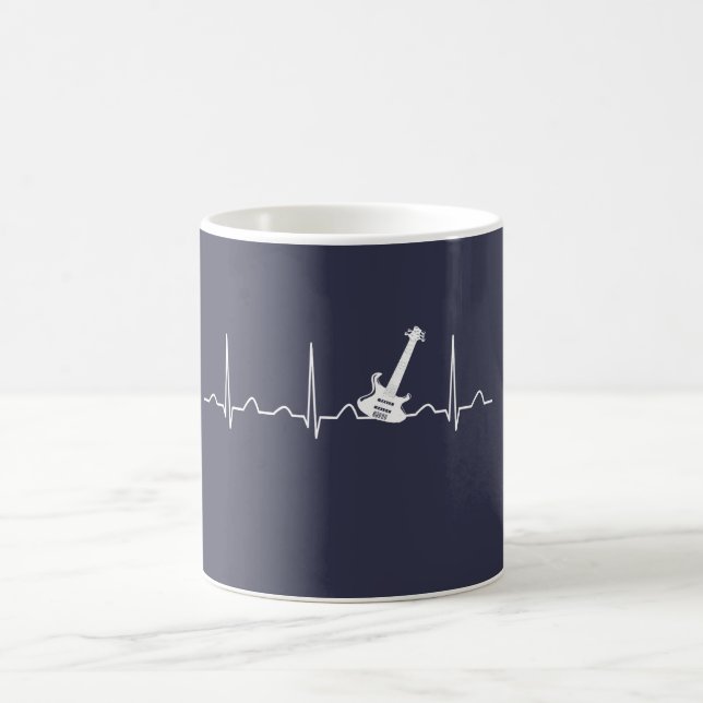 GITARREN-HERZSCHLAG KAFFEETASSE (Mittel)