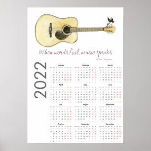 Gitarren-Kalender 2022 Poster