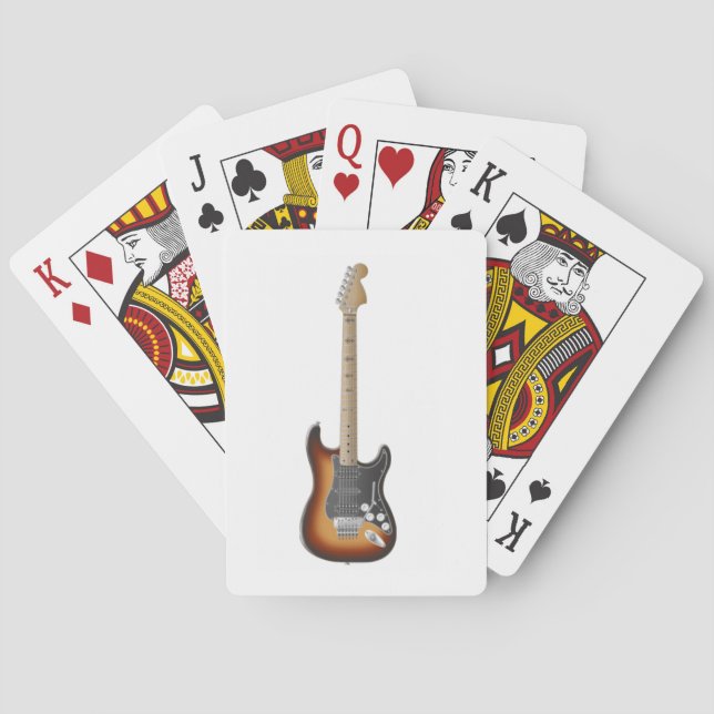 Gitarren-Kartensatz Spielkarten (Rückseite)