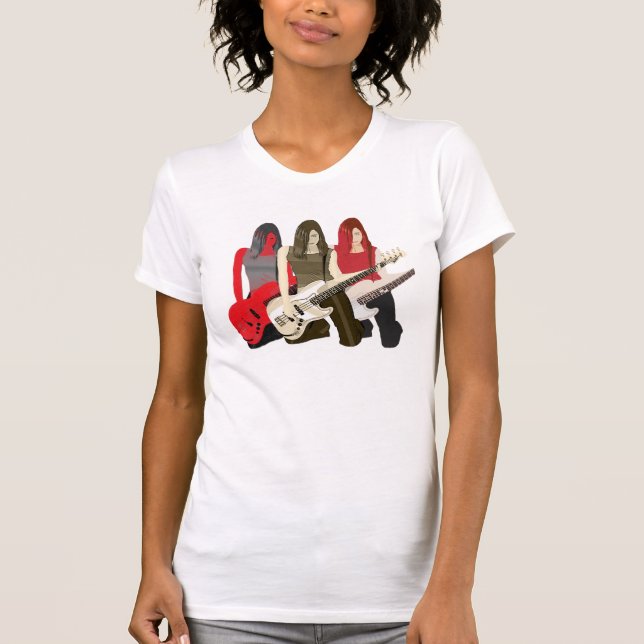 Gitarren-Küken T-Shirt (Vorderseite)