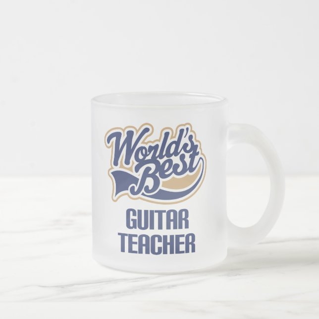 Gitarren-Lehrer-Geschenk Mattglastasse (Rechts)