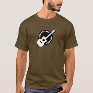 Gitarren-Logo-lange Hülse Christophers Burgan T-Shirt