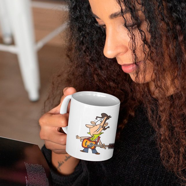 Gitarren-Mann Rockstar Kaffeetasse (Von Creator hochgeladen)