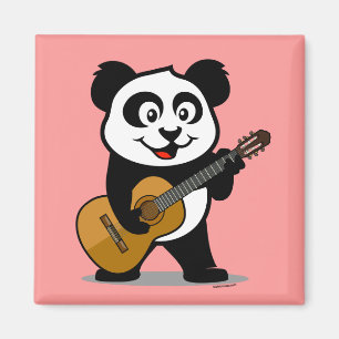 Gitarren-Panda Magnet