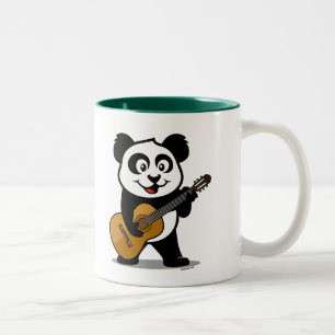 Gitarren-Panda Zweifarbige Tasse