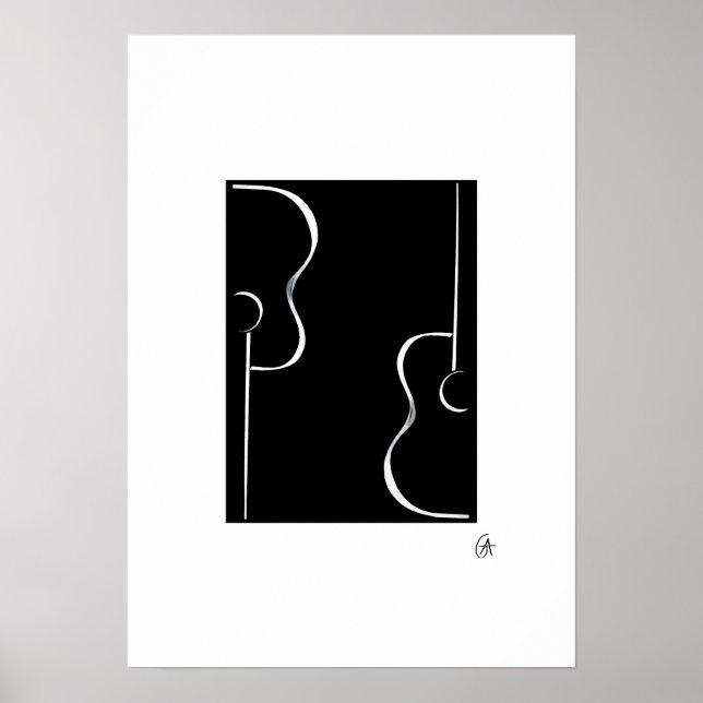 Gitarren Poster (Vorne)