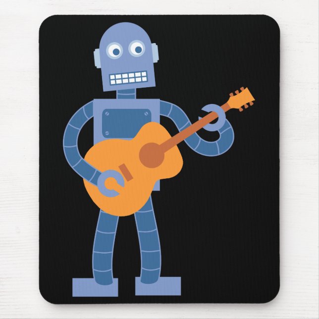 Gitarren-Roboter Mousepad (Vorne)