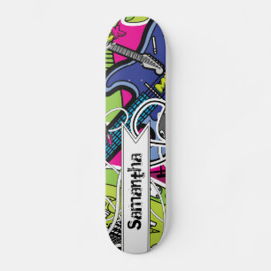 Gitarren Rock Musik Star Comp Skateboard