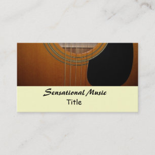 Gitarren Sensationelle Musik Visitenkarte