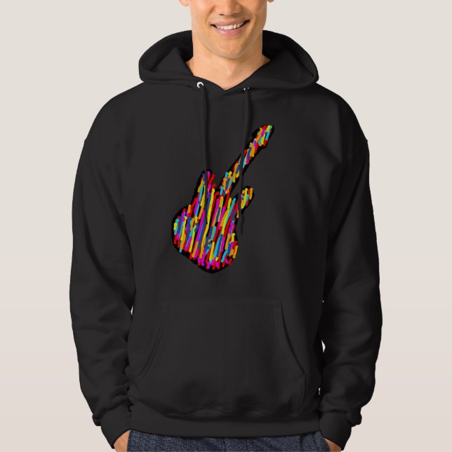 Gitarren-Sweatshirt Hoodie (Vorderseite)