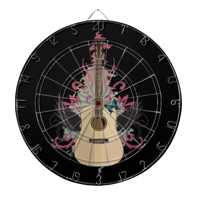 Gitarren-Vibes  Dartscheibe (vorne)
