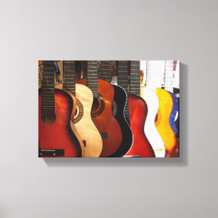 Gitarren wickelten Leinwand ein