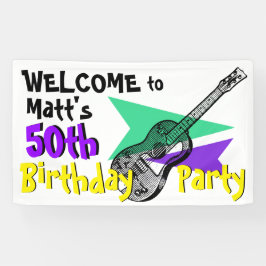 Gitarren-Willkommen zur 50. Banner