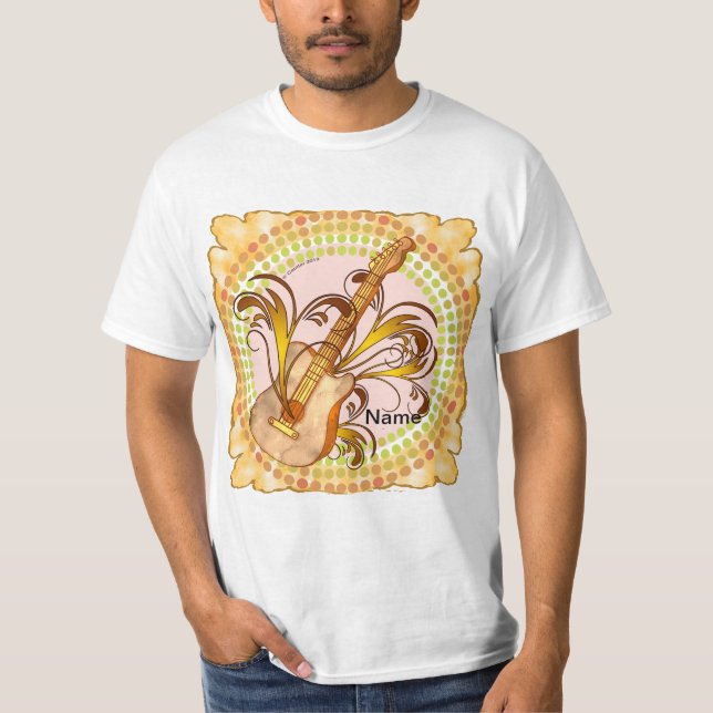Gitarren-Wirbel T-Shirt (Vorderseite)