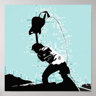 Gitarren-Zertrümmern Poster