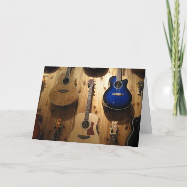 Gitarrenanzeige Karte (Vorderseite)