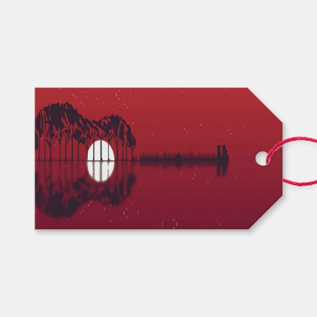 Gitarrencove Geschenkanhänger (Vorderseite (Horizontal))