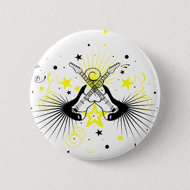 Gitarrendesign Button (Vorderseite)