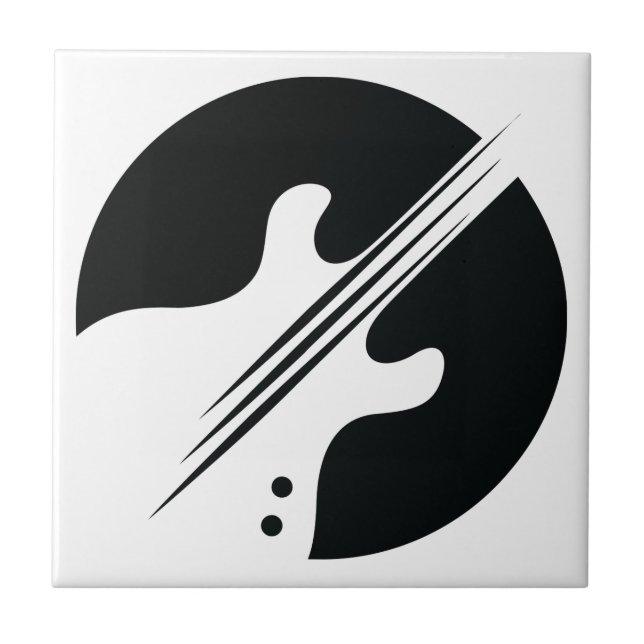 Gitarrendesign Fliese (Vorderseite)