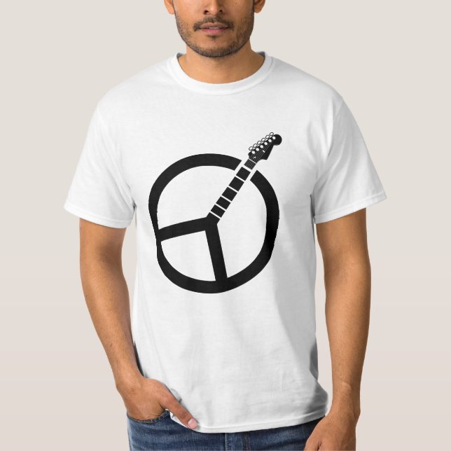 Gitarrenfriedenszeichen T-Shirt (Vorderseite)