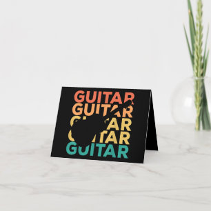 Gitarrengeschenk Akustische Gitarrist Dankeskarte